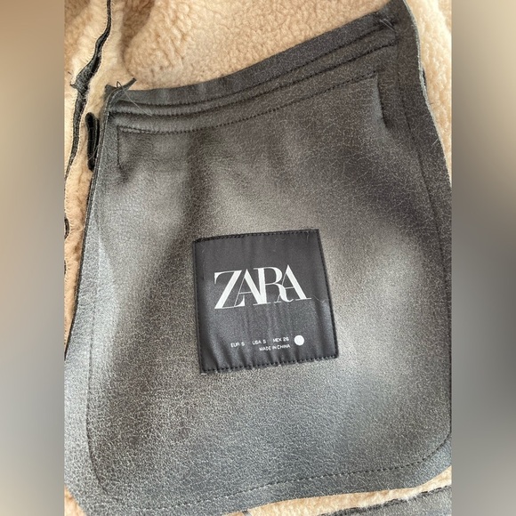 Zara faux shearling double faced coat NWT - Picture 8 of 8